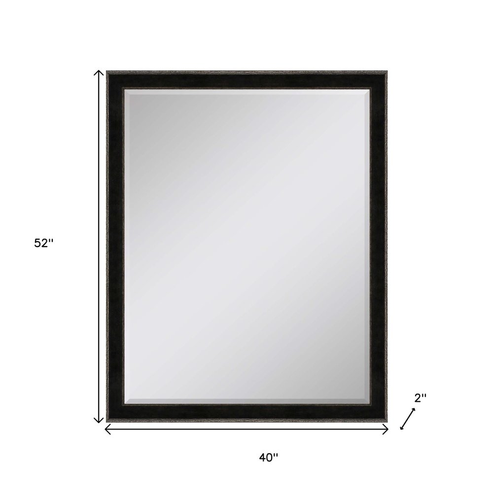 52" Dark Brown Wood Accent Mirror — view 6