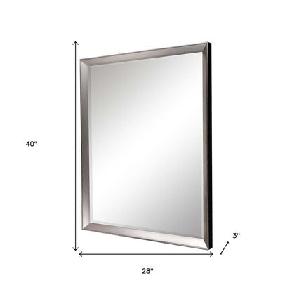 40" Silver Framed Accent Mirror