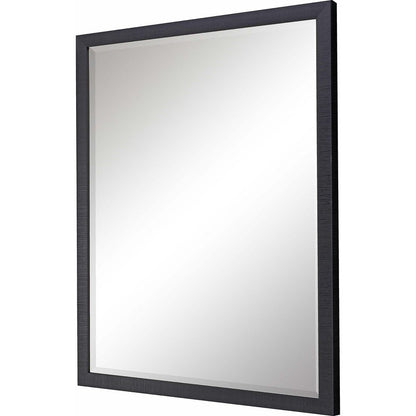 39" Black Framed Accent Mirror