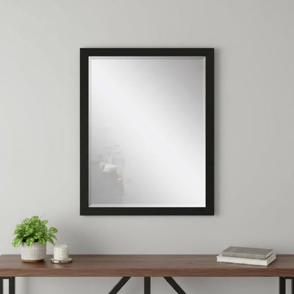 43" Black Framed Accent Mirror