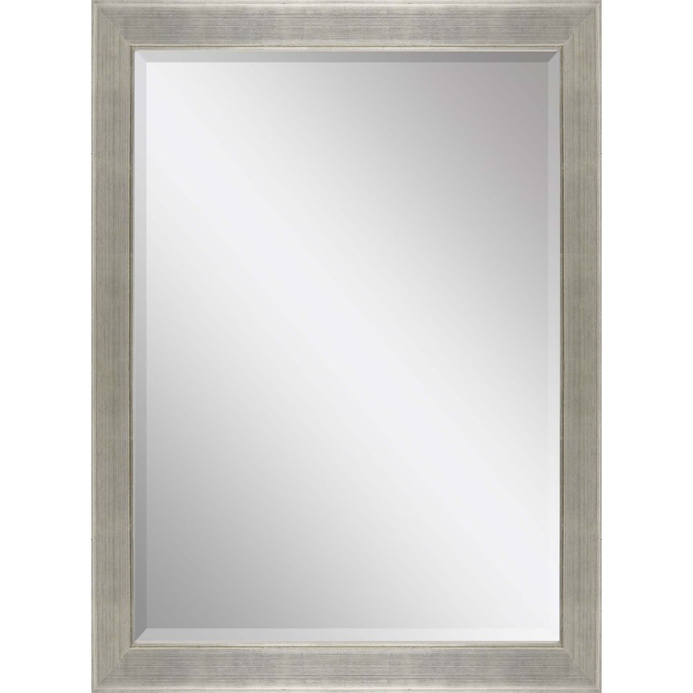 41" Silver Solid Wood Framed Accent Mirror — view 1