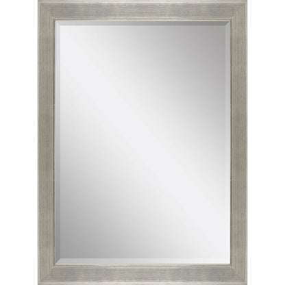 41" Silver Solid Wood Framed Accent Mirror