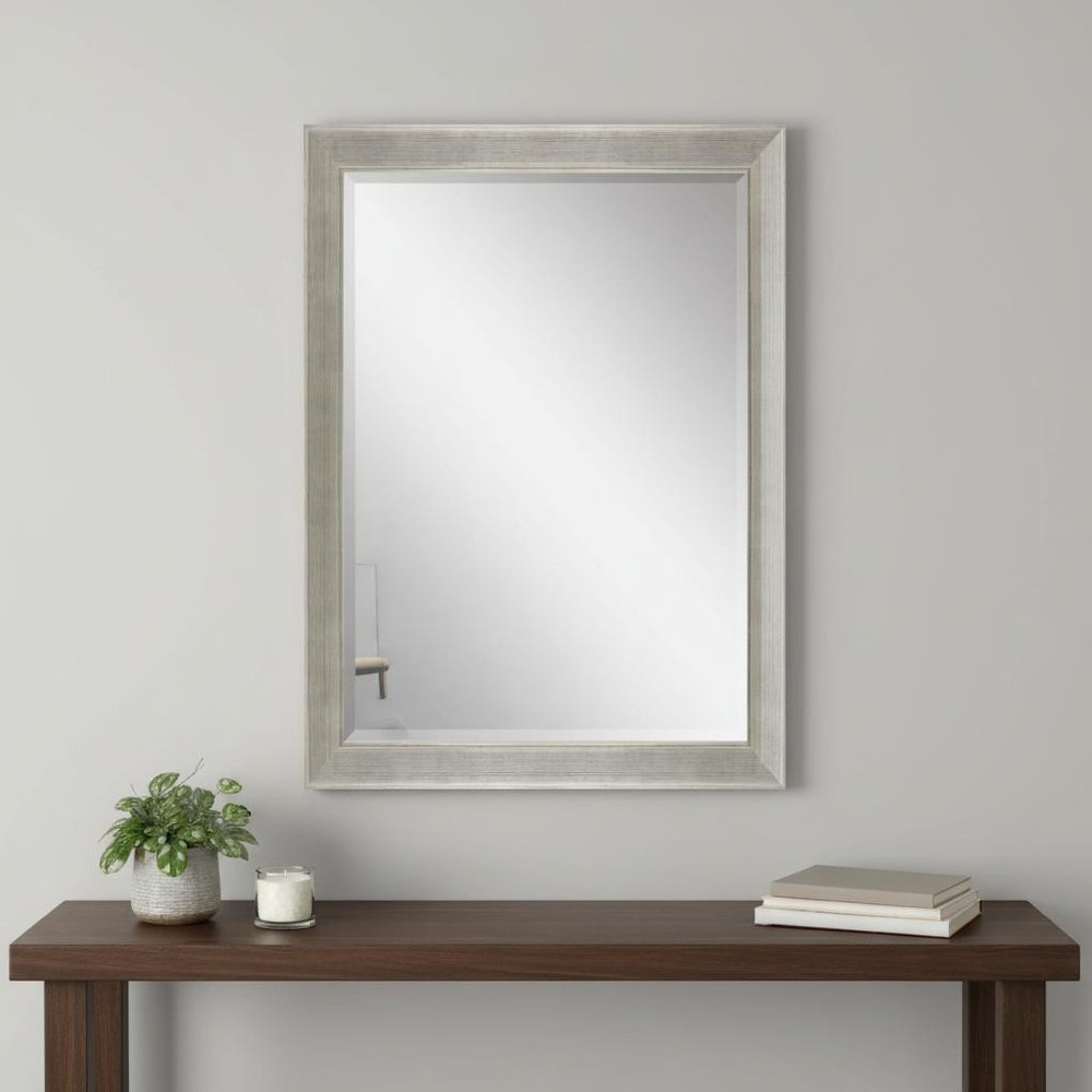 41" Silver Solid Wood Framed Accent Mirror — view 6