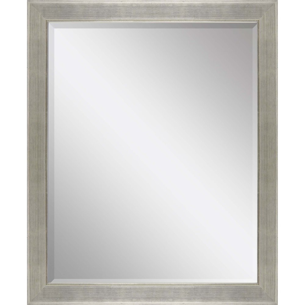45" Silver Solid Wood Framed Accent Mirror — view 1