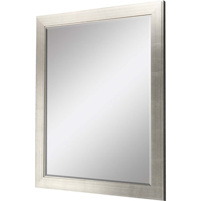 45" Silver Solid Wood Framed Accent Mirror