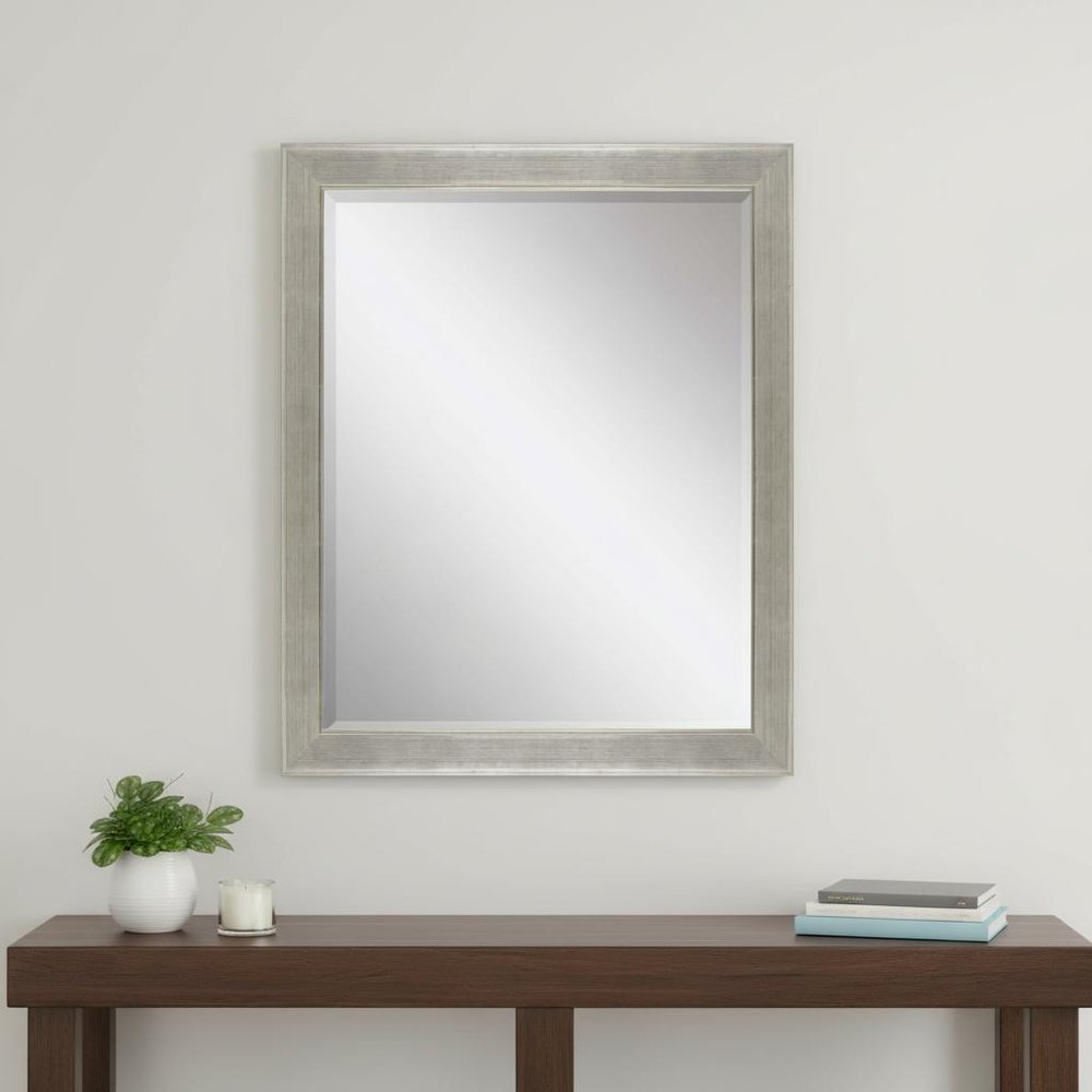 45" Silver Solid Wood Framed Accent Mirror — view 5