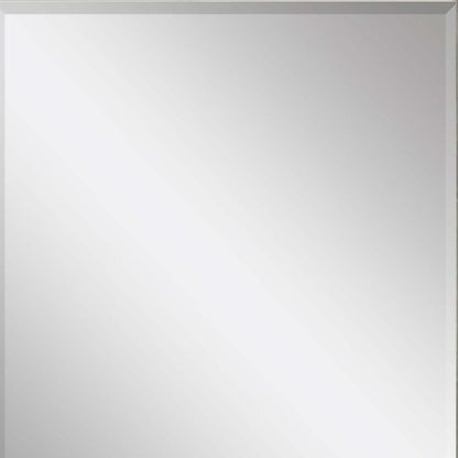45" Silver Solid Wood Framed Accent Mirror