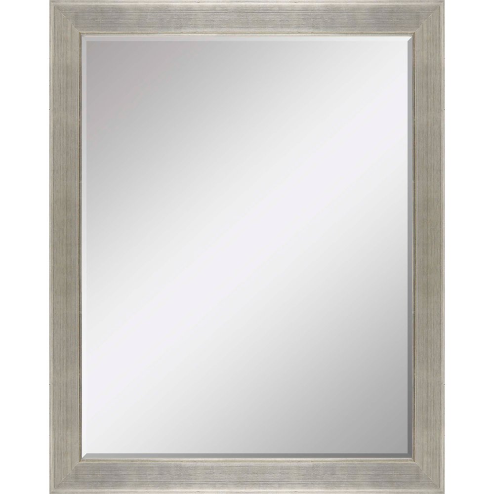 53" Silver Solid Wood Framed Accent Mirror — view 1