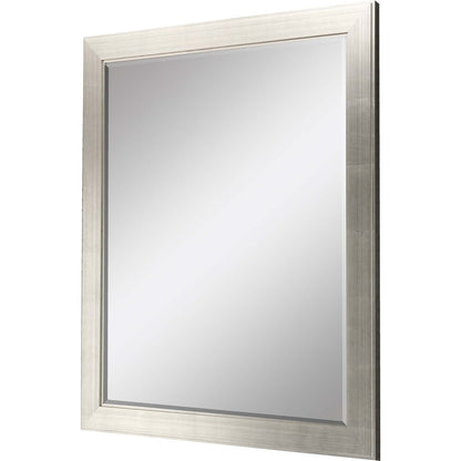 53" Silver Solid Wood Framed Accent Mirror