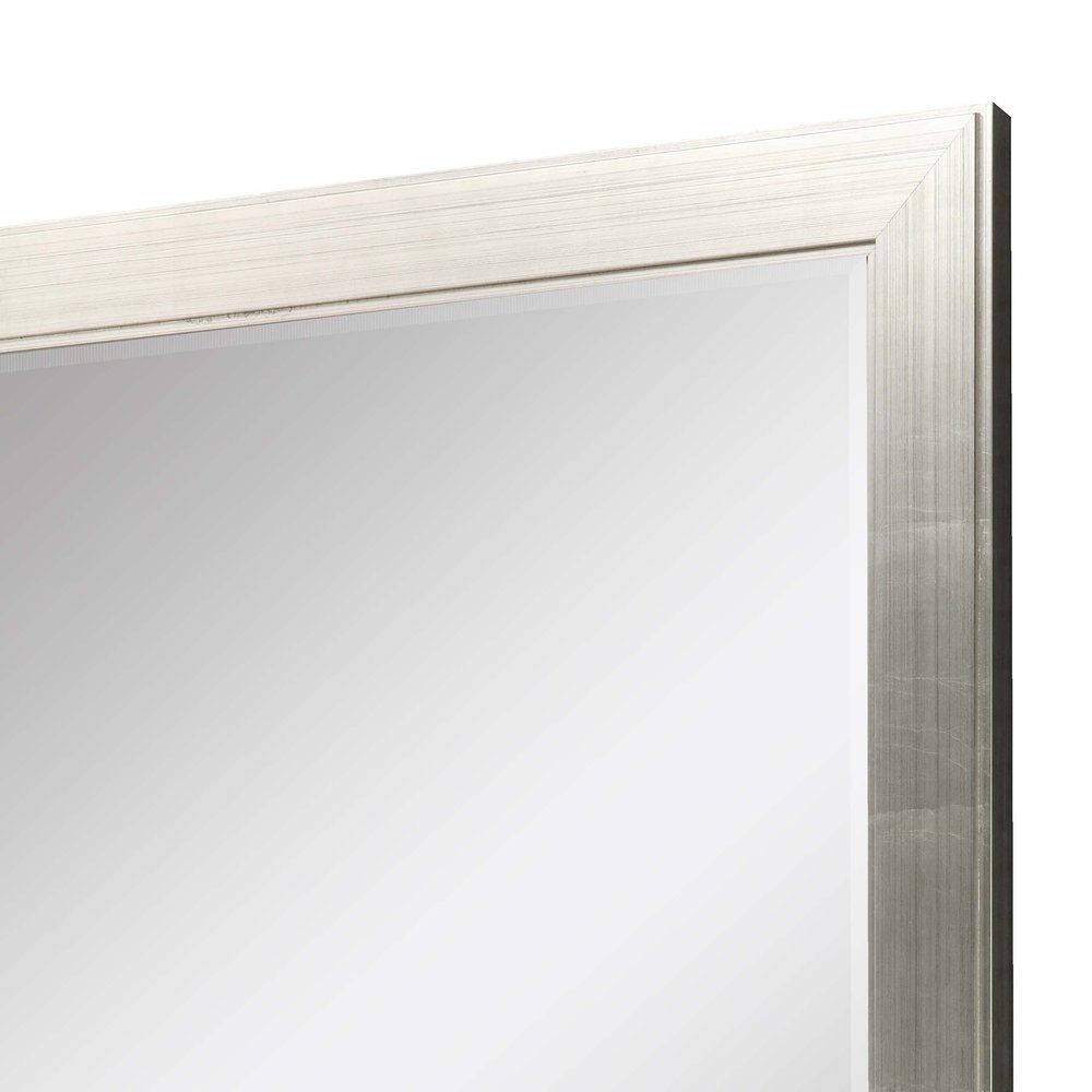 53" Silver Solid Wood Framed Accent Mirror — view 3