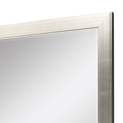 53" Silver Solid Wood Framed Accent Mirror