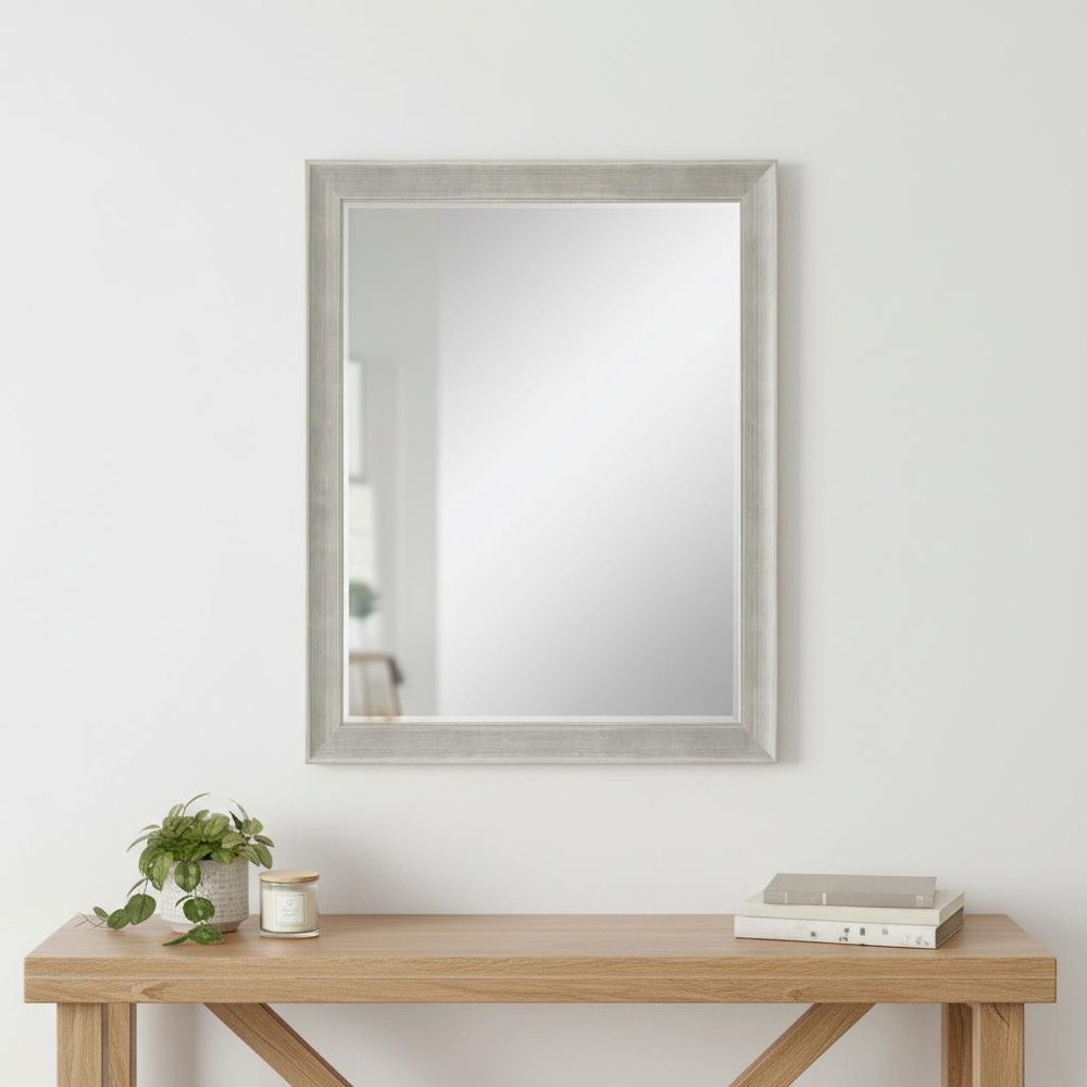 53" Silver Solid Wood Framed Accent Mirror — view 7