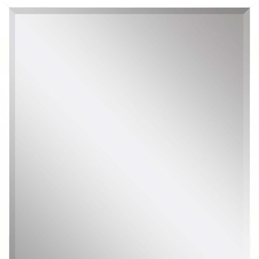 30" White Solid Wood Framed Accent Mirror — view 3