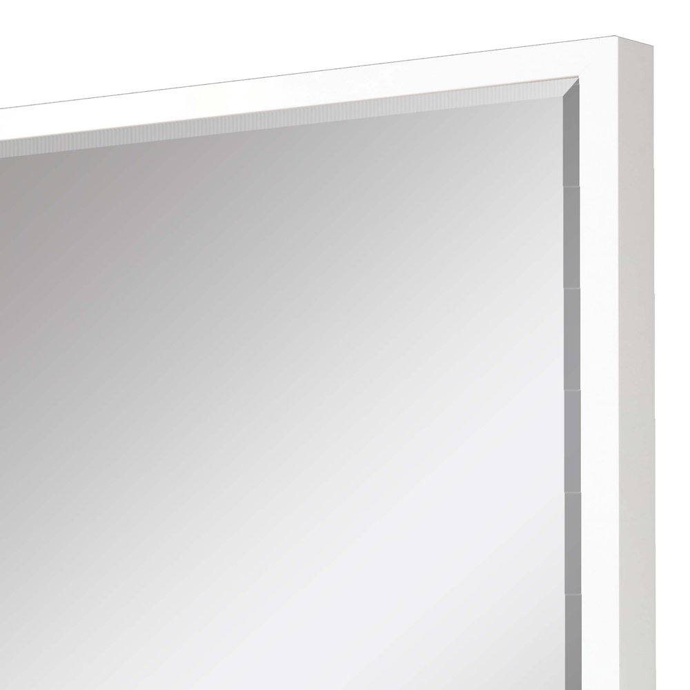 38" White Solid Wood Framed Accent Mirror — view 11