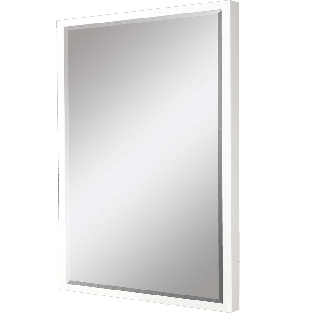 42" White Solid Wood Framed Accent Mirror — view 2