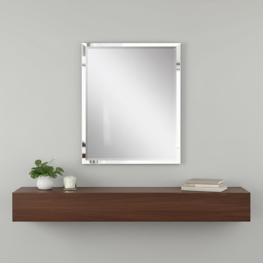 42" White Solid Wood Framed Accent Mirror — view 5