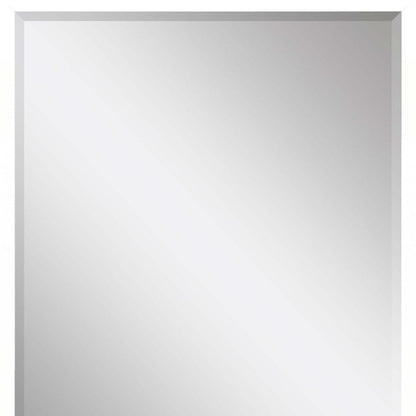 42" White Solid Wood Framed Accent Mirror