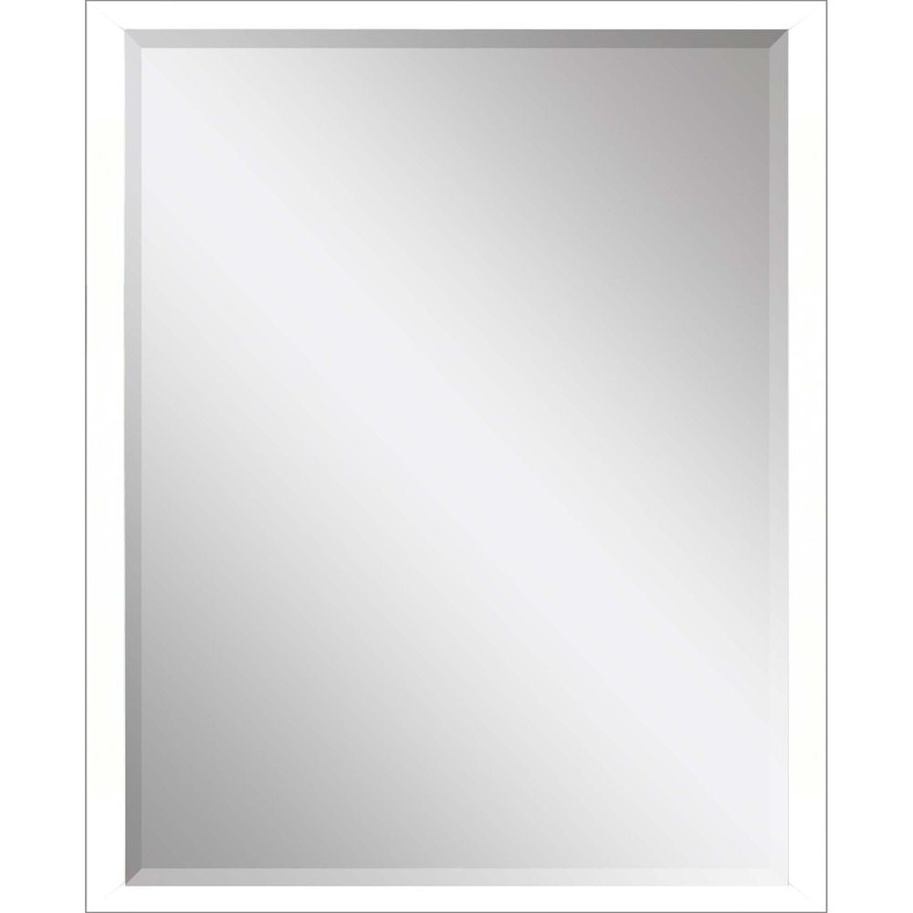 50" White Solid Wood Framed Accent Mirror — view 1
