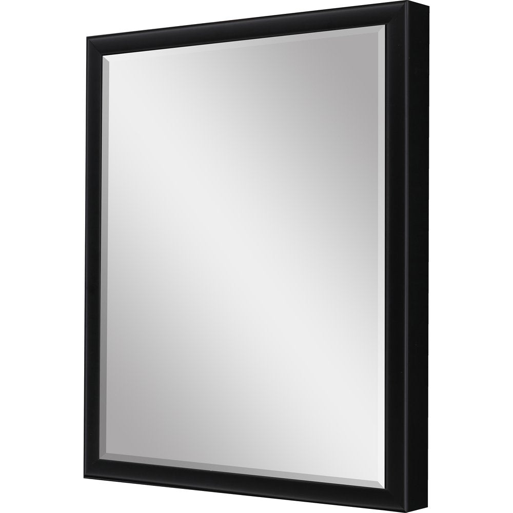 30" Black Solid Wood Framed Accent Mirror — view 3