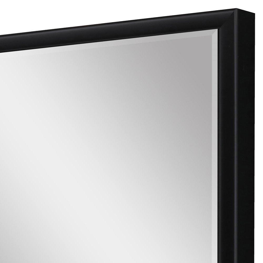 30" Black Solid Wood Framed Accent Mirror — view 4