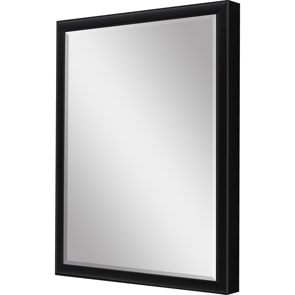 38" Black Solid Wood Framed Accent Mirror — view 4