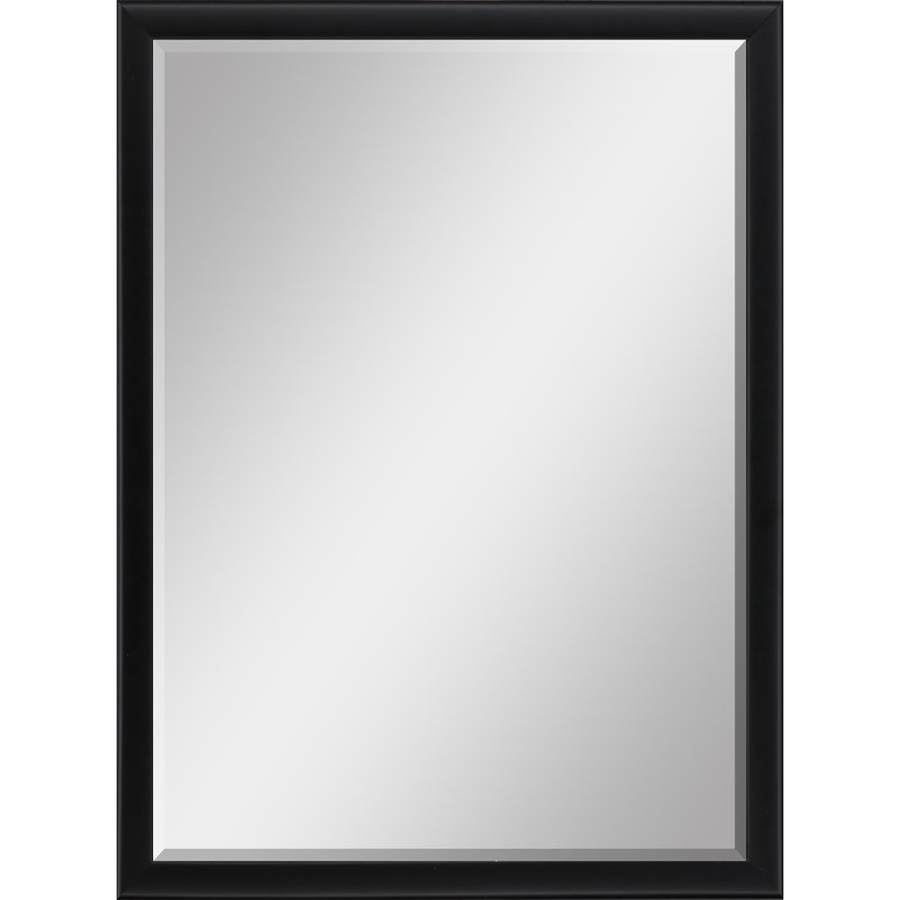 38" Black Solid Wood Framed Accent Mirror — view 5