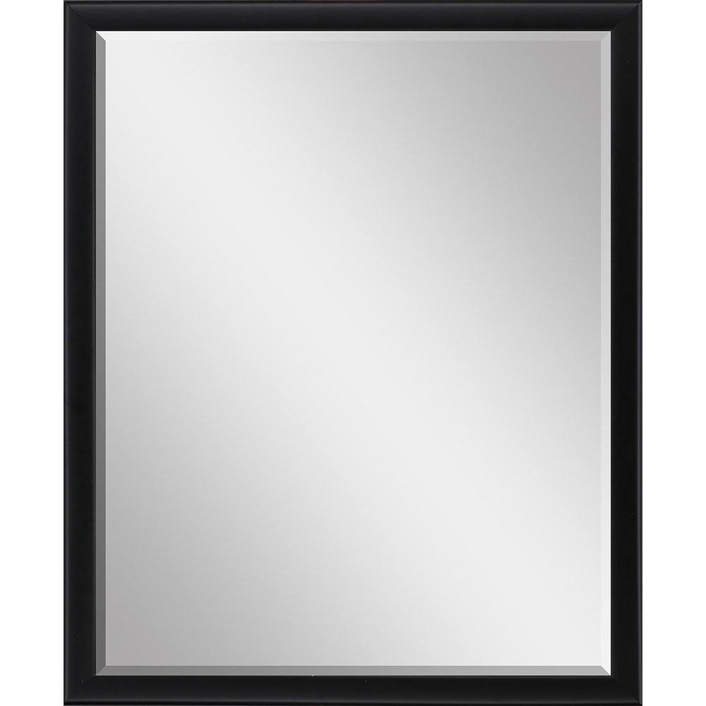42" Black Solid Wood Framed Accent Mirror — view 1