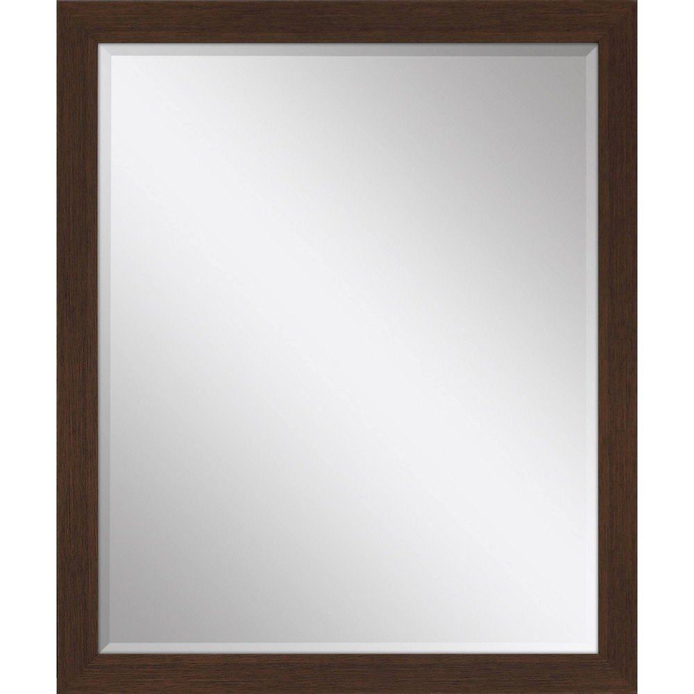 31" Dark Brown Framed Accent Mirror — view 1