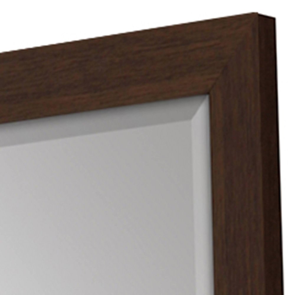 31" Dark Brown Framed Accent Mirror — view 3