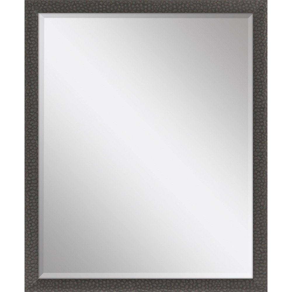 31" Dark Brown Solid Wood Framed Accent Mirror — view 1