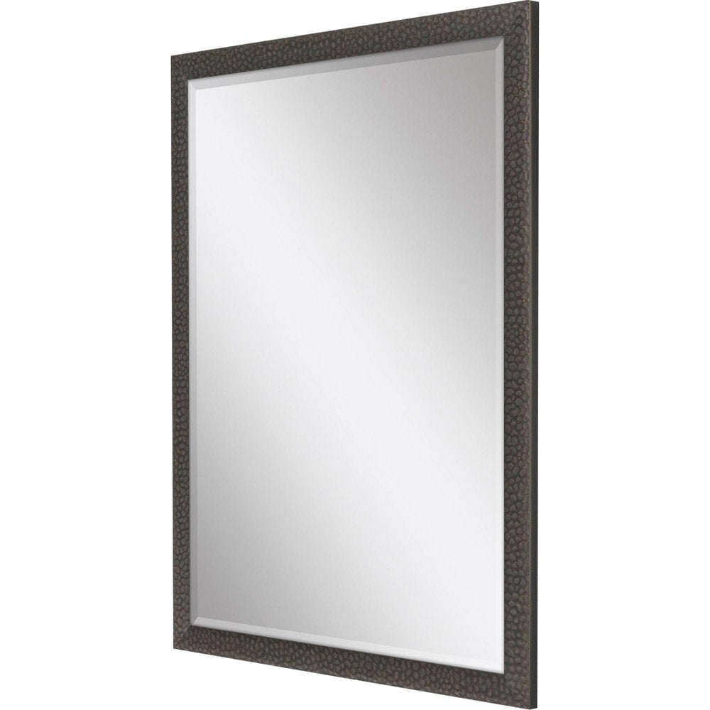 31" Dark Brown Solid Wood Framed Accent Mirror — view 3