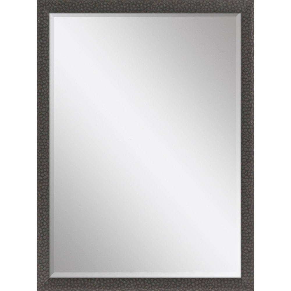 39" Dark Brown Solid Wood Framed Accent Mirror — view 1
