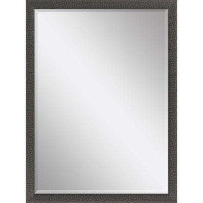 39" Dark Brown Solid Wood Framed Accent Mirror