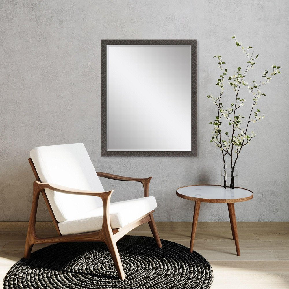 43" Dark Brown Solid Wood Framed Accent Mirror — view 2