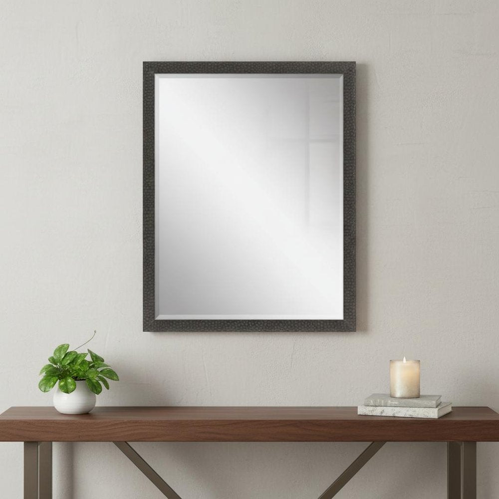 43" Dark Brown Solid Wood Framed Accent Mirror — view 6