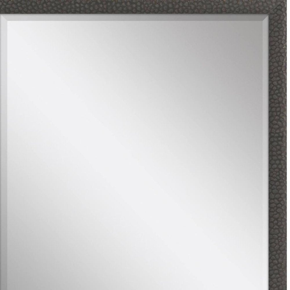 51" Dark Brown Solid Wood Framed Accent Mirror — view 4