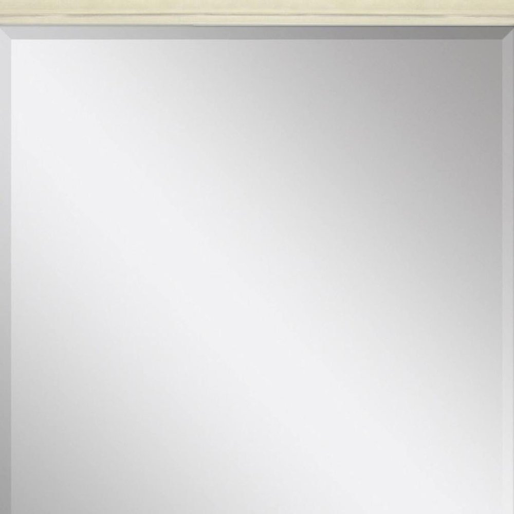 32" White Solid Wood Framed Accent Mirror — view 3