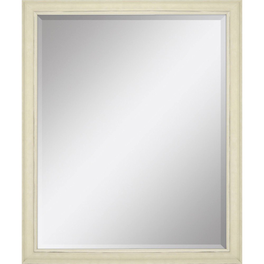 32" White Solid Wood Framed Accent Mirror — view 4