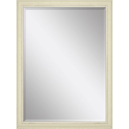 40" White Solid Wood Framed Accent Mirror