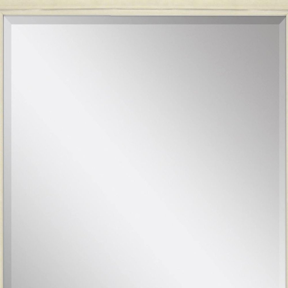 40" White Solid Wood Framed Accent Mirror — view 3