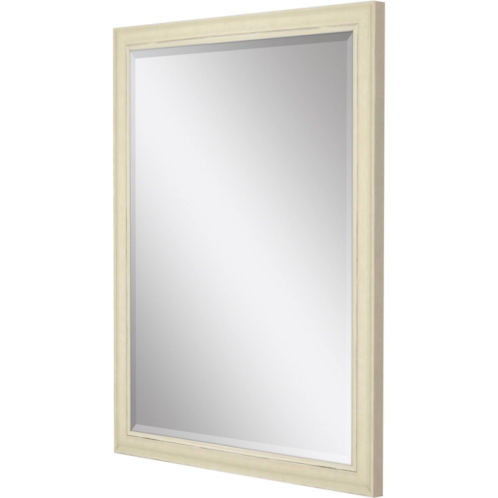 44" White Solid Wood Framed Accent Mirror — view 2