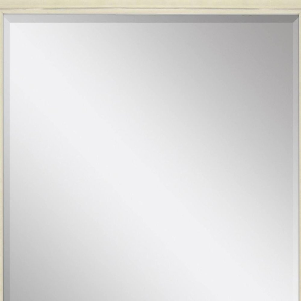 44" White Solid Wood Framed Accent Mirror — view 4