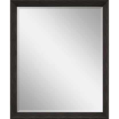 32" Dark Brown Framed Accent Mirror