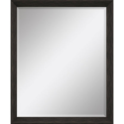 32" Dark Brown Framed Accent Mirror