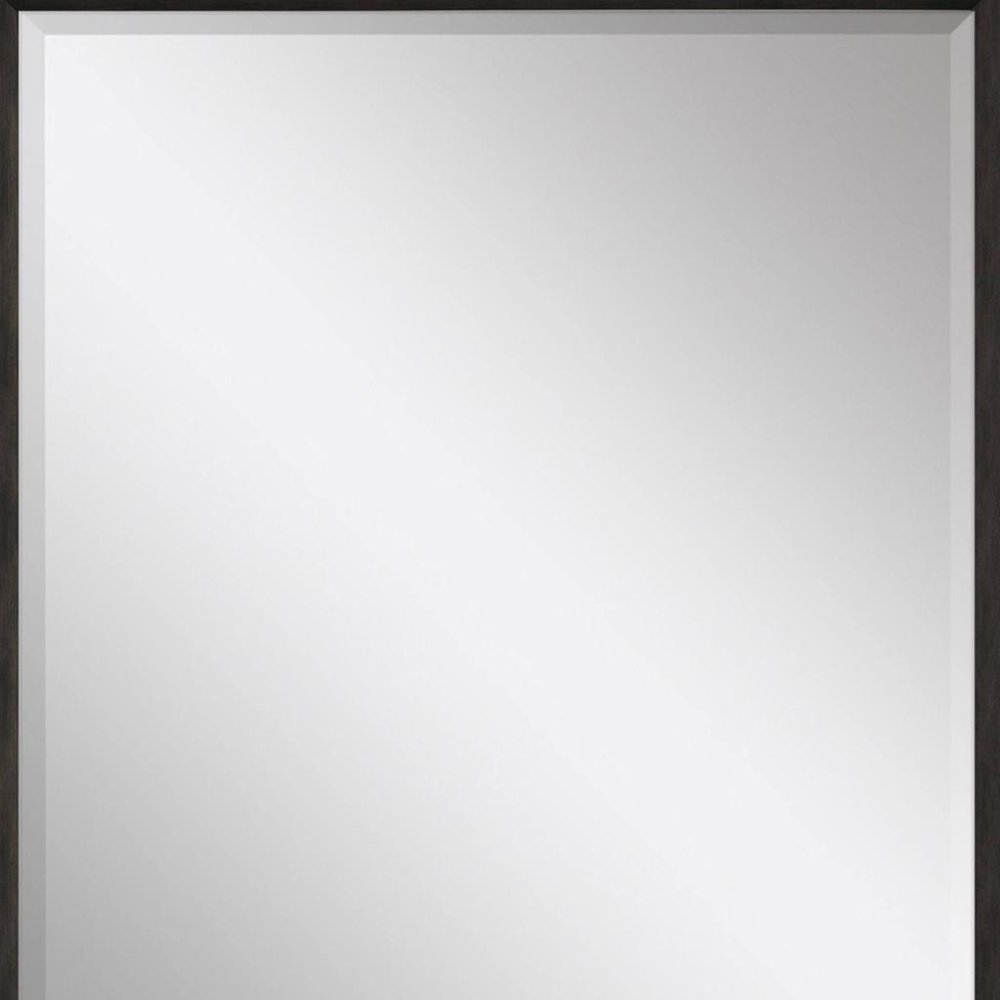 32" Dark Brown Framed Accent Mirror — view 2