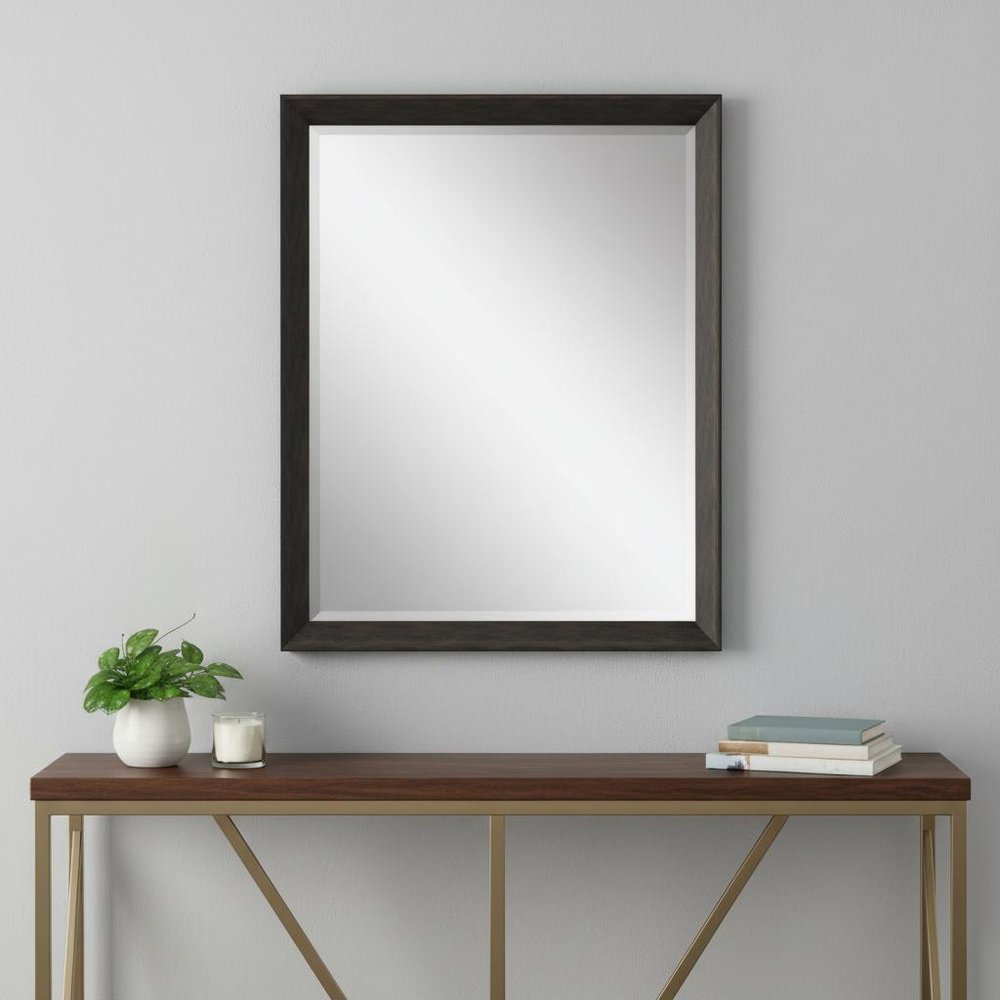 32" Dark Brown Framed Accent Mirror — view 4