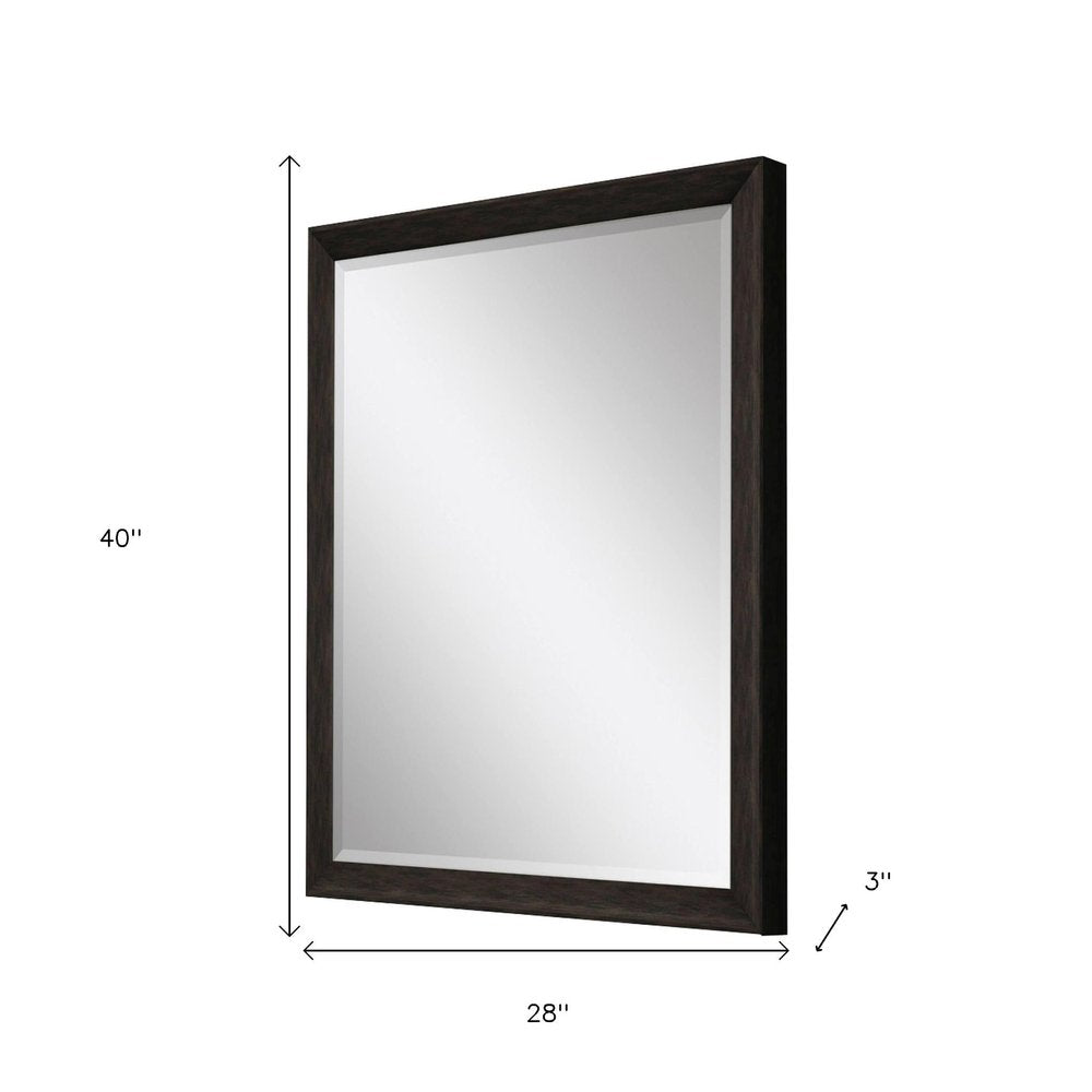 40" Dark Brown Framed Accent Mirror — view 4