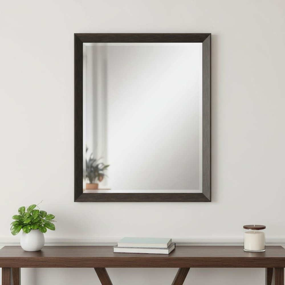 44" Dark Brown Framed Accent Mirror — view 5