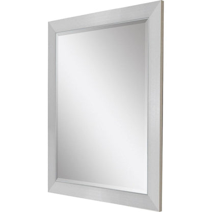 34" Silver Framed Accent Mirror