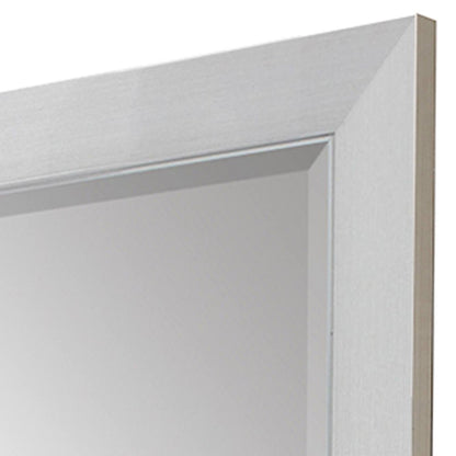34" Silver Framed Accent Mirror